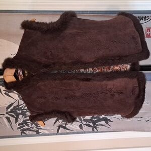 Georgiou studio vest. Size 10. Embroidery.